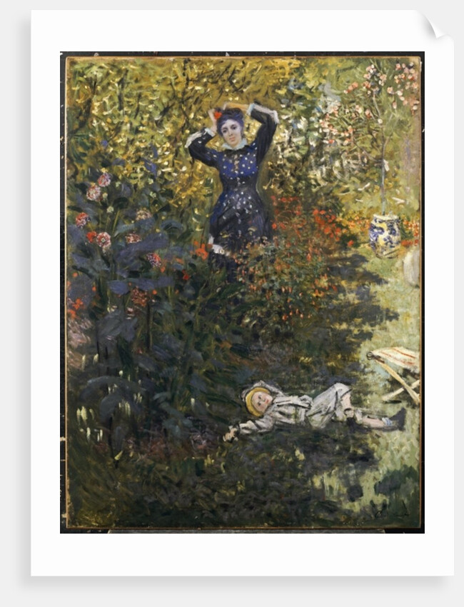 Camille and Jean in the Garden at Argenteuil by Claude Monet