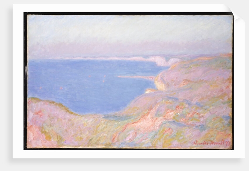 On the Cliffs near Dieppe, Sunset, 1897 by Claude Monet