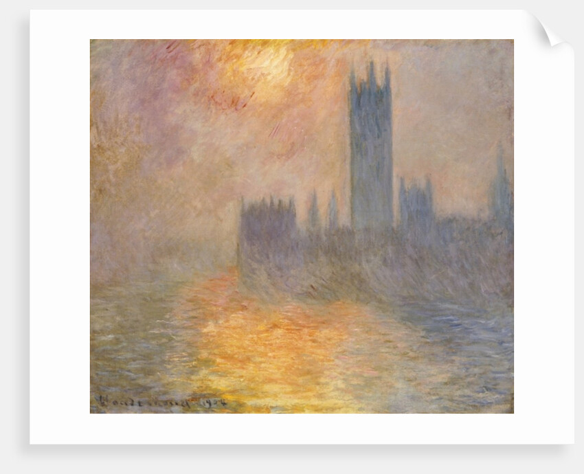 The Houses of Parliament, Sunset, 1904 by Claude Monet