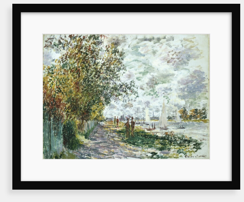 La Berge du Petit-Gennevilliers, c.1875 by Claude Monet