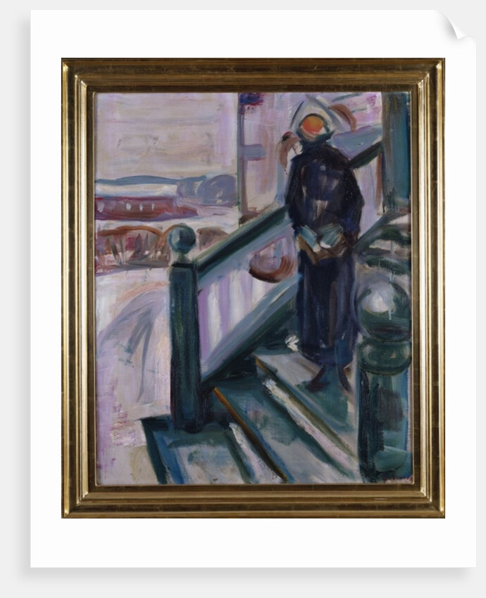 Woman on the Veranda by Edvard Munch