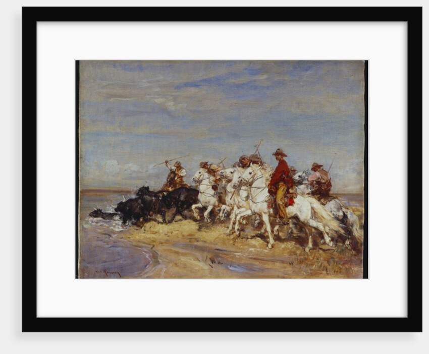 Rounding Up the Cattle by Henri Emilien Rousseau