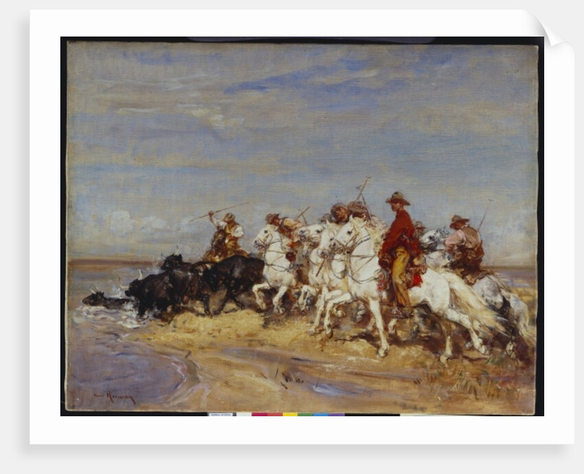 Rounding Up the Cattle by Henri Emilien Rousseau