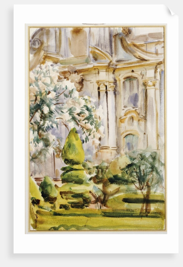 Palace and Gardens, Spain, 1912 by John Singer Sargent