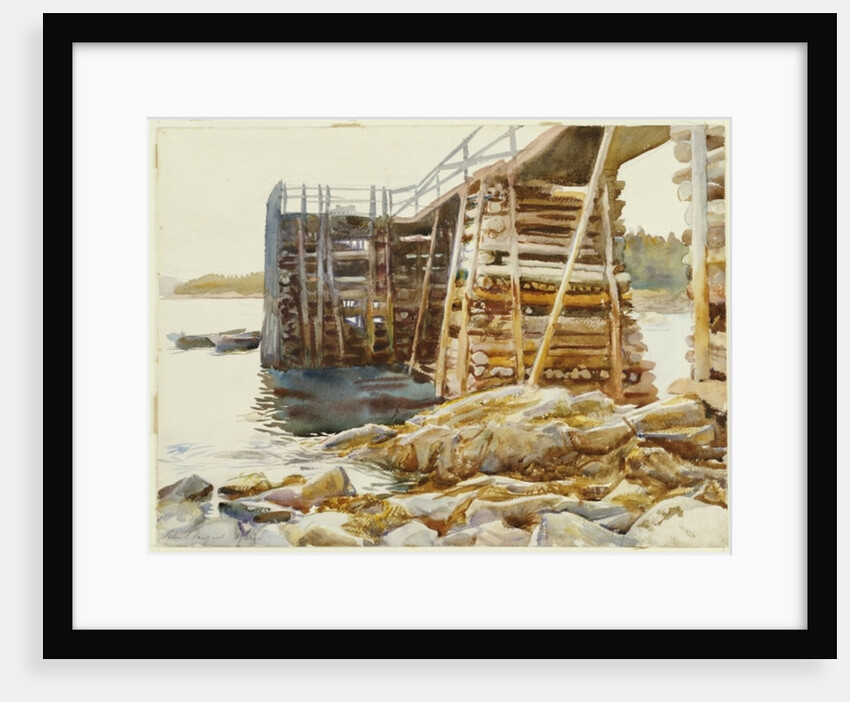 Wharf at Ironbound, 1922 by John Singer Sargent