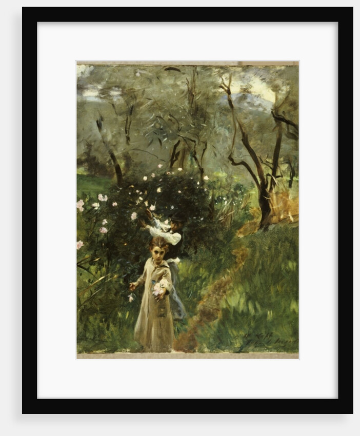 Gathering Flowers at Twilight by John Singer Sargent
