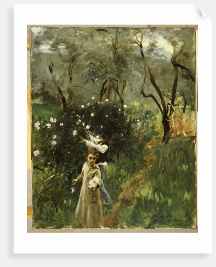 Gathering Flowers at Twilight by John Singer Sargent