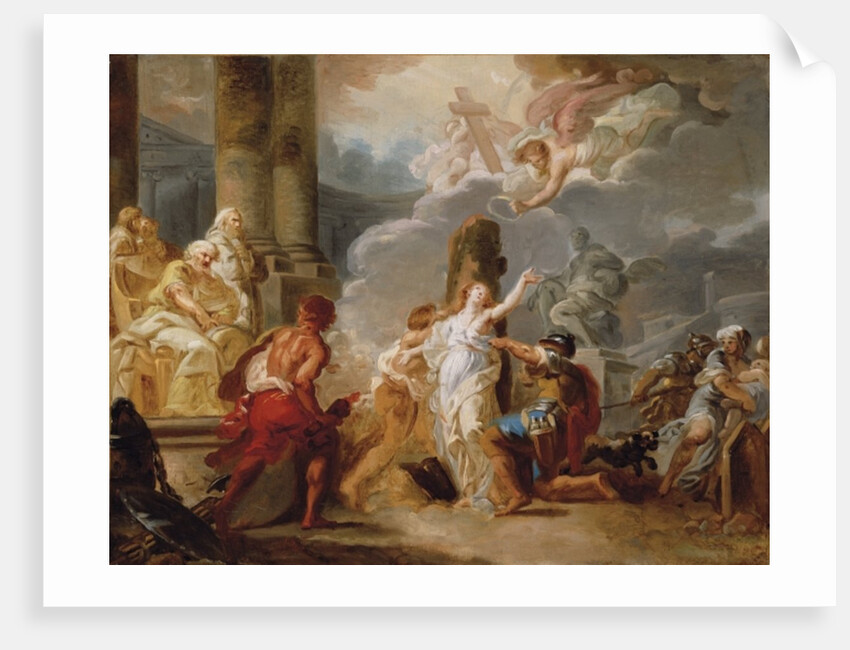 The Martyrdom of a Female Saint, a sketch by Gabriel Francois Doyen