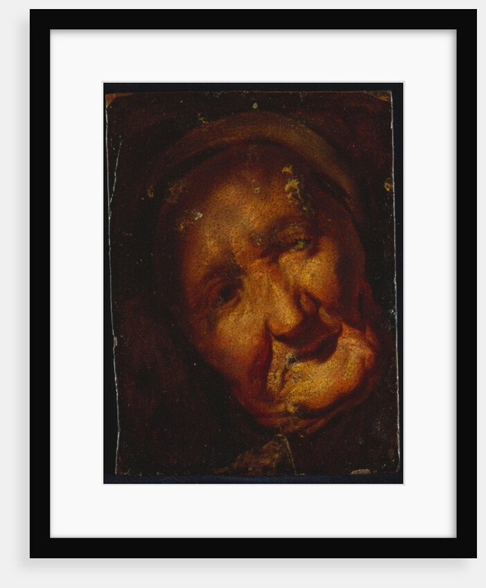 The Head of an Old Woman - A Sketch by Jacob Jordaens