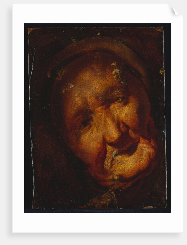 The Head of an Old Woman - A Sketch by Jacob Jordaens