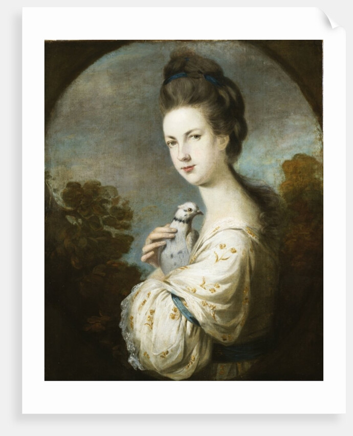 Portrait of Miss Juliet Langton standing, half length, 1764 by Joshua Reynolds