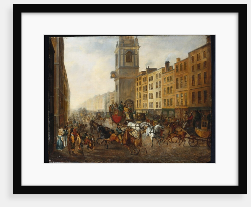 The London-to-Brighton Coach at Cheapside, 18th July 1831 by James Pollard
