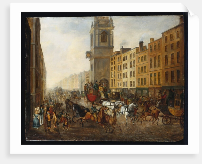 The London-to-Brighton Coach at Cheapside, 18th July 1831 by James Pollard