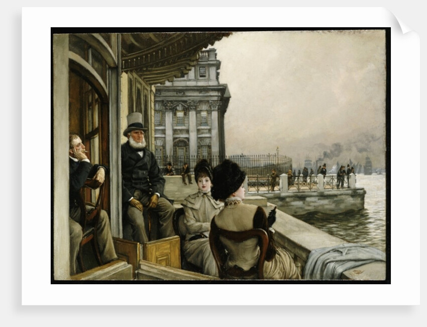 The Terrace of the Trafalgar Tavern, Greenwich, c.1878 by James Jacques Joseph Tissot