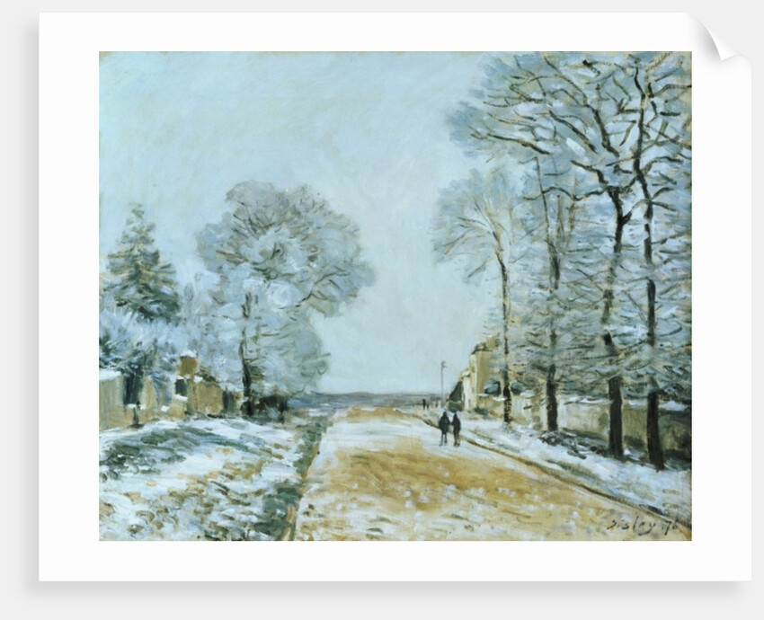 The Road, Snow Effect, 1876 by Alfred Sisley