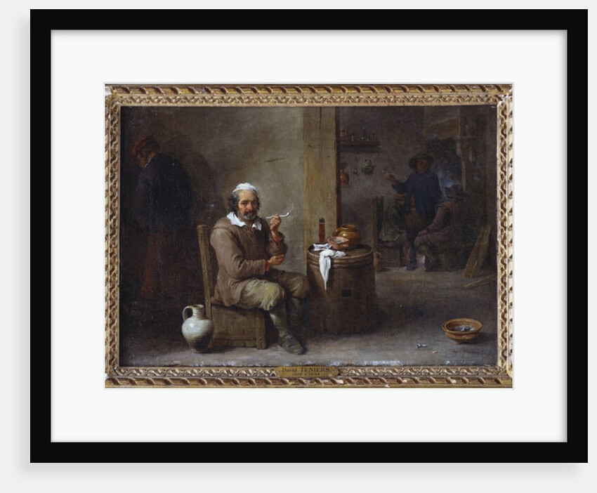 A Peasant Smoking in an inn by David the Younger Teniers