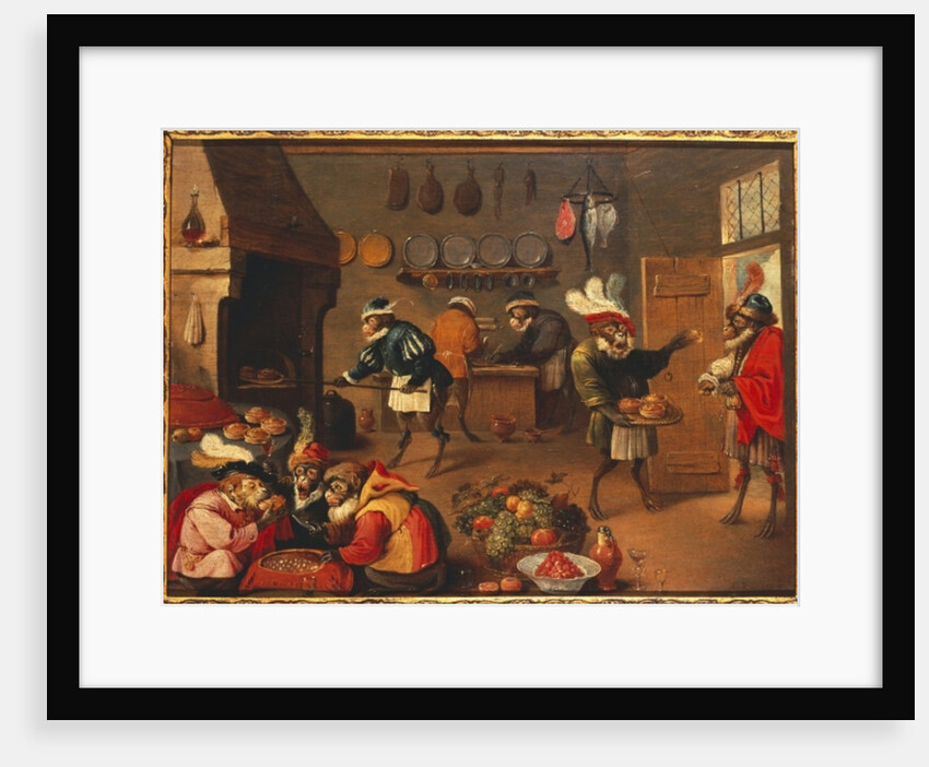 The Monkey Cooks by David the Younger (follower of) Tenier