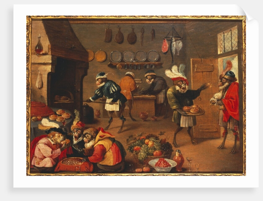 The Monkey Cooks by David the Younger (follower of) Tenier