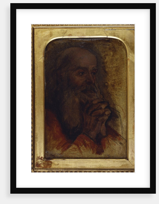 Study of an old man's head for 'Jesus Among the Doctors' by Jean Auguste Dominique Ingres