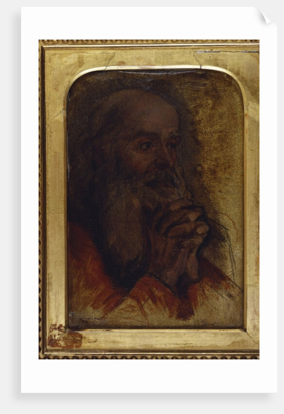 Study of an old man's head for 'Jesus Among the Doctors' by Jean Auguste Dominique Ingres