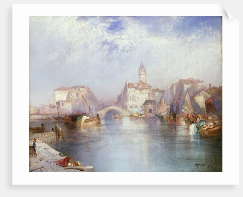 Venetian Canal, 1896 by Thomas Moran