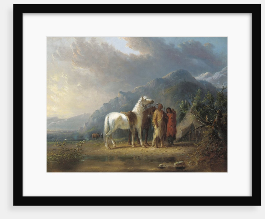 Sioux Camp by Alfred Jacob Miller