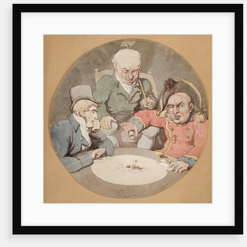 A Game of Dice by Thomas Rowlandson
