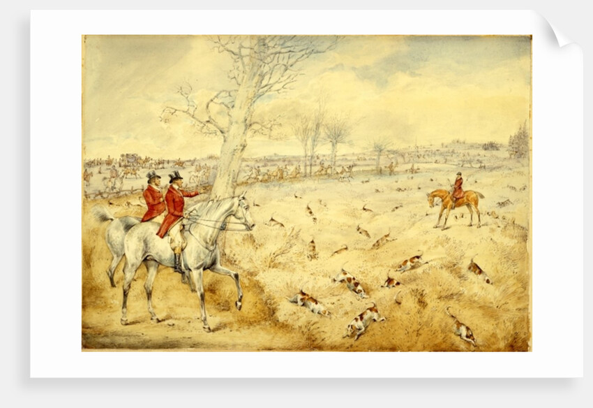 Hunting Scenes: Over the Hedge by Henry Thomas Alken