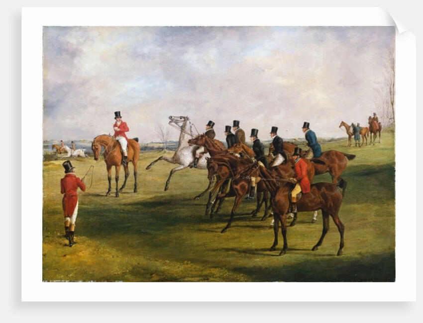 The Grand Leicestershire Steeplechase, March 12, 1829: The Start by Henry Thomas Alken