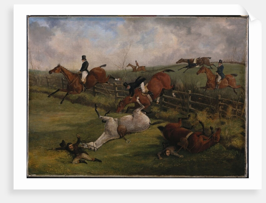 The Grand Leicestershire Steeplechase, March 12th, 1829: A Rich Scene and Such as No Other Country Can Exhibit by Henry Thomas Alken