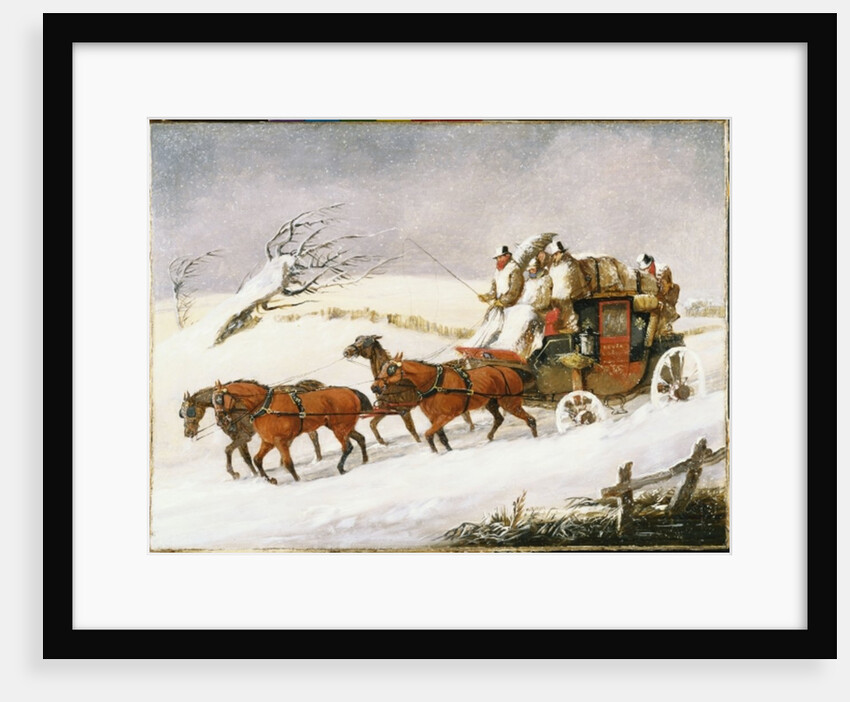 The Dover to London Coach: In Winter by Henry Thomas Alken