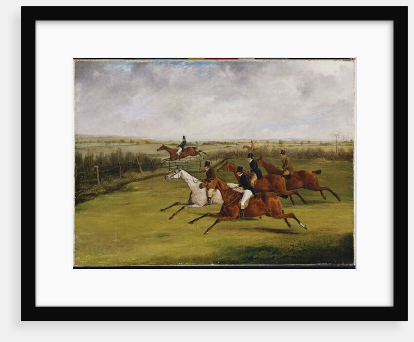 The Grand Leicestershire Steeplechase, March 12th, 1829: The Field Becomes Select by Henry Thomas Alken