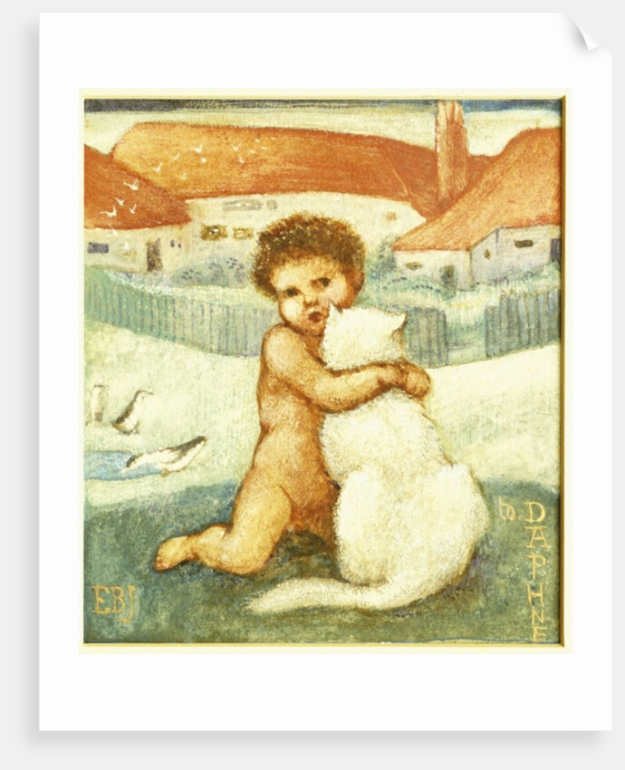 A Loving Hug by Edward Coley Burne-Jones