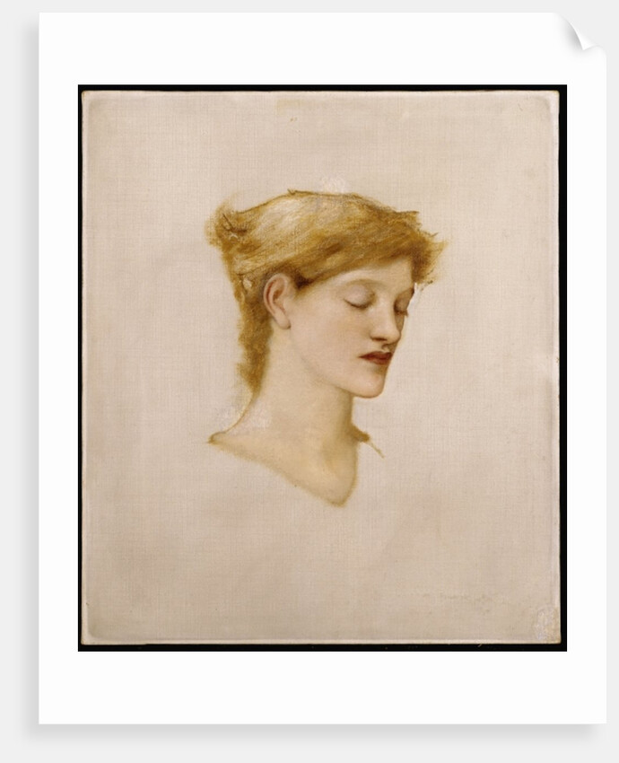 The Head of a Woman by Edward Coley Burne-Jones