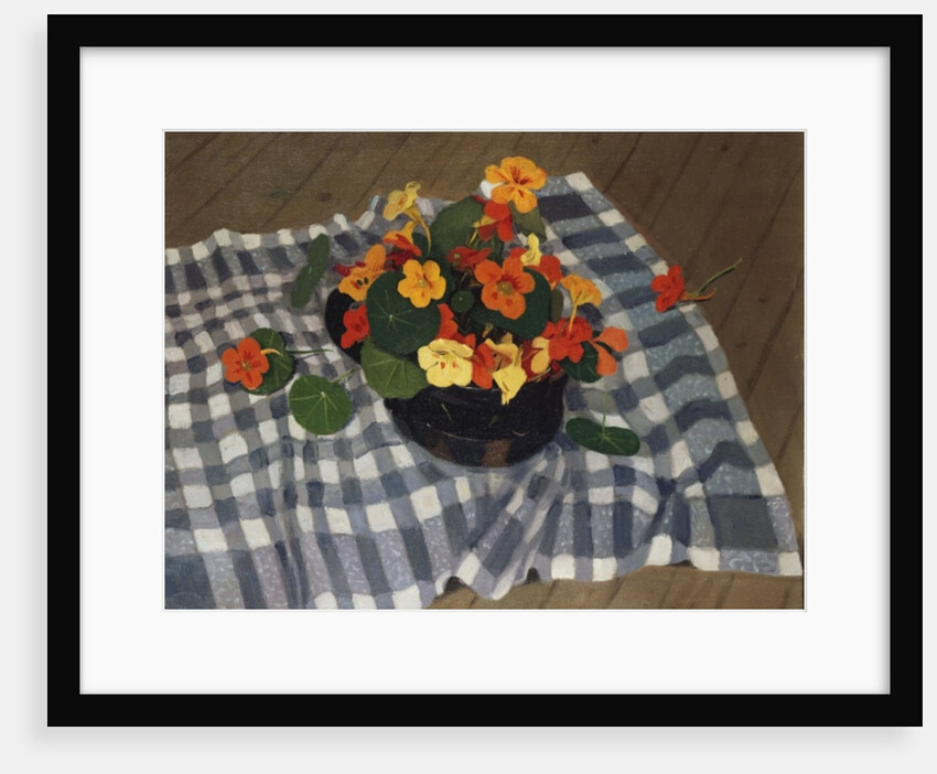 Bowl of Nasturtiums by Felix Edouard Vallotton