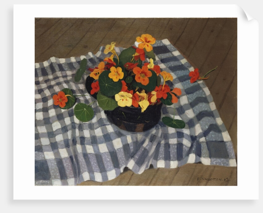 Bowl of Nasturtiums by Felix Edouard Vallotton