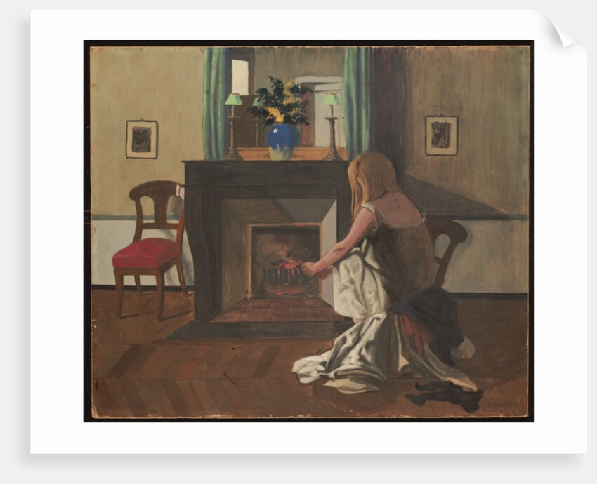 Interior with a Woman in a Nightgown, 1899 by Felix Edouard Vallotton