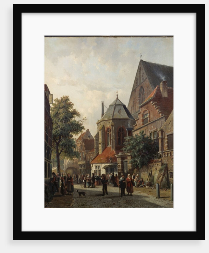 A Dutch Street Scene, 1867 by Adrianus Eversen