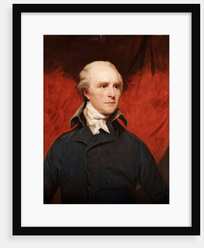 Portrait of the Rt. Hon. Thomas Grenville, M.P., half-length, in a grey coat and a white cravat by John Hoppner