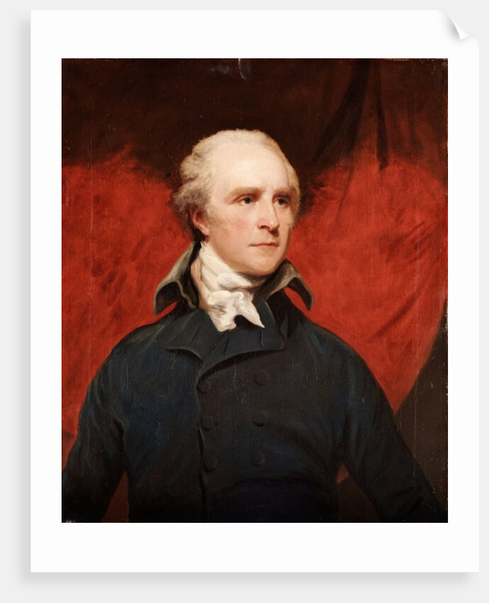 Portrait of the Rt. Hon. Thomas Grenville, M.P., half-length, in a grey coat and a white cravat by John Hoppner