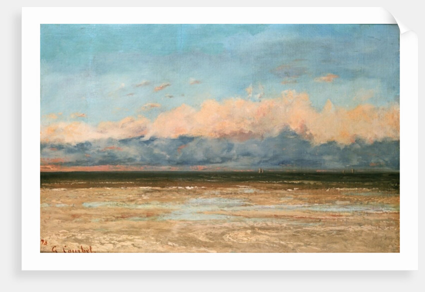 The Sea at Palavas, 1870 by Gustave Courbet