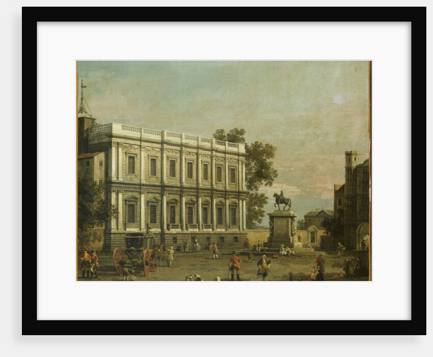 A Capriccio of Buildings in Whitehall, c.1754 by (1697-1768) Canaletto