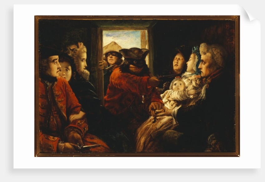 Travelling Past 1760, 'Your Money or Your Life', 1861 by Thomas Musgrave Joy