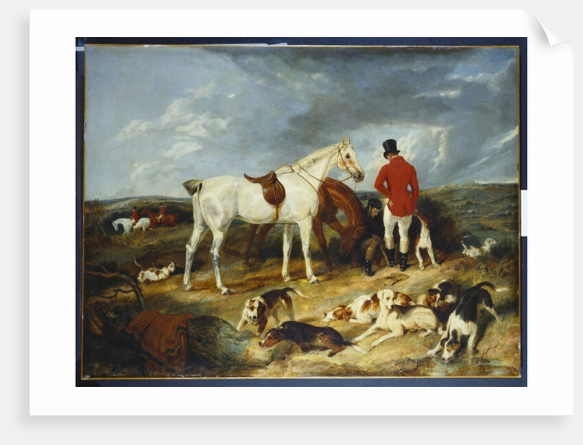 Hunters and Hounds, 1823 by Edwin Landseer