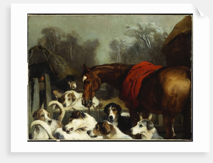 No Hunting Till the Weather Breaks by Edwin Landseer