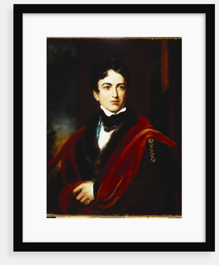 Portrait of John George Lambton, Ist Earl Of Durham, GCB, MP, in a Dark Coat, with a Cape and a White Stock by Thomas Lawrence