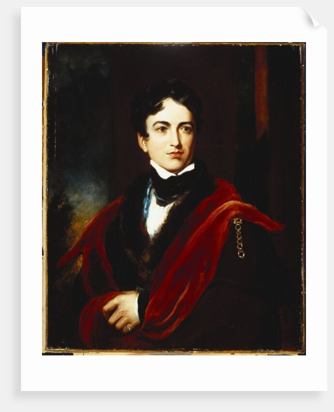 Portrait of John George Lambton, Ist Earl Of Durham, GCB, MP, in a Dark Coat, with a Cape and a White Stock by Thomas Lawrence