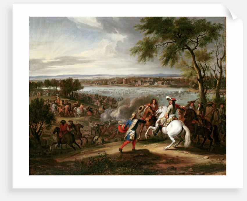 King Louis XIV of France Crossing the Rhine, 12th June 1672 by Adam Frans van der Meulen
