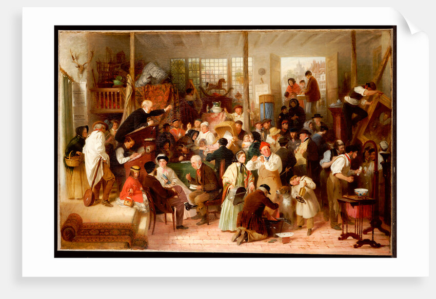 The Auction, 1863 by John Morgan