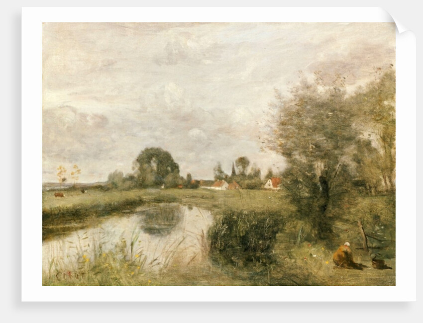 View of Arleux from the Marshes of Palluel, 1873 by Jean Baptiste Camille Corot